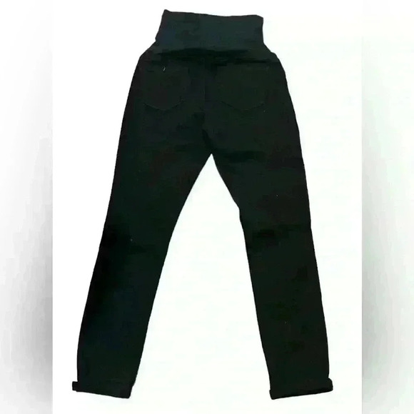 Sandpiper Maternity Ankle Skinny Jeans Womens Size Medium Black Distressed - Picture 5 of 7